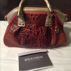 👜Brahmin Elisa Fizz Tri Color hand bag.Excellent!